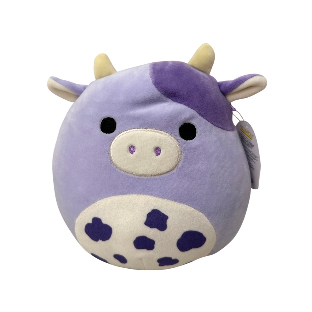 Squishmallows Bubba Purple Cow 10 Inch Plush Stuffed Animal Kids Toy New Tags